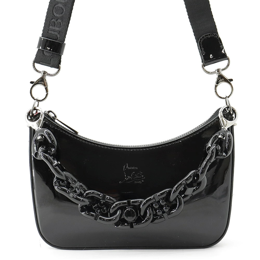 Christian Louboutin Rubira Leather Shoulder Bag Black